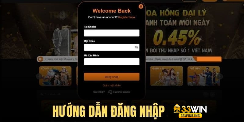 Các bước đăng nhập vào 33win cho newbie